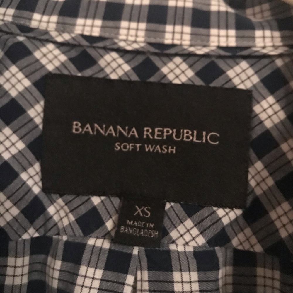 Banana Republic Gingham Pattern Button Down - image 3